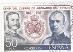 Stamps Spain -  CENT. DEL CUERPO DE ABOGADOS (31)