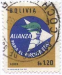 Sellos de America - Bolivia -  Conmemoracion al II aniversario de la Alianza para el progreso