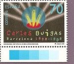 Stamps Spain -  Centenarios - Ingeniero Carles Buigas -diseño de Mariscal- Barcelona
