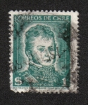 Stamps Chile -  Bernardo O’Higgins (1776-1842)