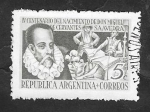 Stamps Argentina -  489 - IV Centº del nacimiento de Cervantes