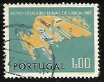 Stamps Portugal -  Nuevo astillero naval de Lisboa