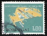 Stamps Portugal -  Nuevo astillero naval de Lisboa