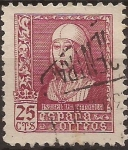Stamps : Europe : Spain :  Isabel la Católica  1938  25 cents