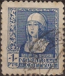 Stamps Spain -  Isabel la Católica  1938  1 pta