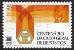 Sellos de Europa - Portugal -  Centenario de la Caja general de depositos