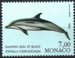 Sellos del Mundo : Europa : M�naco : DELFIN  BLANCO  Y  AZUL.  STENELLA  COERULEOALBA.