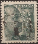 Stamps : Europe : Spain :  General Franco 1939 40 cents