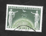 Stamps Argentina -  502 - 25 Anivº del U.P.U.