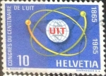 Sellos de Europa - Suiza -  Scott#471 intercambio, 0,20 usd, 10 cents. 1965