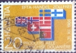 Stamps Switzerland -  Scott#481 intercambio, 0,20 usd, 20 cents. 1967