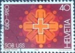 Stamps Switzerland -  Scott#692 intercambio, 0,20 usd, 40 cents. 1980