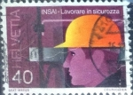 Stamps Switzerland -  Scott#661 intercambio, 0,45 usd, 40 cents. 1978