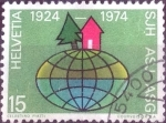 Stamps Switzerland -  Scott#586 intercambio, 0,20 usd, 15 cents. 1974