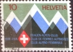 Sellos de Europa - Suiza -  Scott#487 intercambio, 0,20 usd, 10 cents. 1968