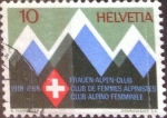 Stamps Switzerland -  Scott#487 intercambio, 0,20 usd, 10 cents. 1968
