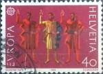 Stamps Switzerland -  Scott#715 intercambio, 0,30 usd, 40 cents. 1982