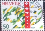 Sellos de Europa - Suiza -  Scott#867 intercambio, 0,40 usd, 50 cents. 1990