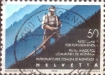 Stamps Switzerland -  Scott#858 intercambio, 0,30 usd, 50 cents. 1990