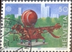 Stamps Switzerland -  Scott#808 cr1f intercambio, 0,30 usd, 50 cents. 1987