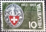 Stamps Switzerland -  Scott#423 intercambio, 0,20 usd, 10 cents. 1963