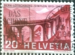 Sellos de Europa - Suiza -  Scott#424 intercambio, 0,20 usd, 20 cents. 1963