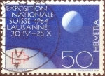 Stamps Switzerland -  Scott#432 intercambio, 0,40 usd, 50 cents. 1963