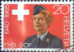 Sellos de Europa - Suiza -  Scott#464 cr4f intercambio, 0,20 usd, 20 cents. 1965