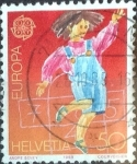 Stamps Switzerland -  Scott#834 intercambio, 0,50 usd, 50 cents. 1989