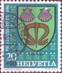 Stamps Switzerland -  Scott#B484 intercambio, 0,20 usd, 20+10 cents. 1981