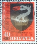 Stamps Switzerland -  Scott#B468 intercambio, 0,25 usd, 40+20 cents. 1979