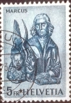 Stamps Switzerland -  Scott#407 intercambio, 0,20 usd, 5 francos. 1961