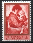 Stamps Belgium -  MATERNIDAD,  PINTURA  DE  CONSTANT  PERMEKE.