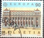 Sellos de Europa - Suiza -  Scott#862 intercambio, 1,25 usd, 90 cents. 1990