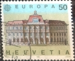 Stamps : Europe : Switzerland :  Scott#861 m4b intercambio, 0,25 usd, 50 cents. 1990