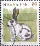 Stamps Switzerland -  Scott#872 intercambio, 0,65 usd, 70 cents. 1991
