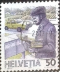Stamps Switzerland -  Scott#786 intercambio, 0,35 usd, 50 cents. 1986