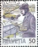 Stamps Switzerland -  Scott#786 intercambio, 0,35 usd, 50 cents. 1986