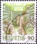 Stamps Switzerland -  Scott#790 intercambio, 1,00 usd, 90 cents. 1986