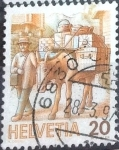 Stamps Switzerland -  Scott#781 intercambio, 0,20 usd, 20 cents. 1987