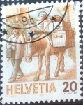 Sellos de Europa - Suiza -  Scott#781 intercambio, 0,20 usd, 20 cents. 1987