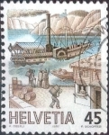 Stamps Switzerland -  Scott#785 intercambio, 0,45 usd, 45 cents. 1987