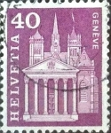 Stamps Switzerland -  Scott#389 intercambio, 0,20 usd, 40 cents. 1960