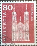 Stamps Switzerland -  Scott#394 intercambio, 0,20 usd, 80 cents. 1960