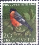 Stamps Switzerland -  Scott#B379 intercambio, 0,20 usd, 20+10 cents. 1968
