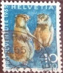Stamps Switzerland -  Scott#B351 intercambio, 0,20 usd, 10+10 cents. 1965
