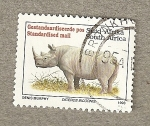 Stamps : Africa : South_Africa :  Rinoceronte