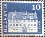 Stamps Switzerland -  Scott#441 intercambio, 0,20 usd, 10 cents. 1968