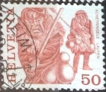 Stamps Switzerland -  Scott#640 intercambio, 0,20 usd, 50 cents. 1977