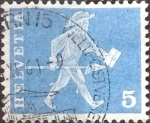Stamps Switzerland -  Scott#382 intercambio, 0,20 usd, 5 cents. 1960